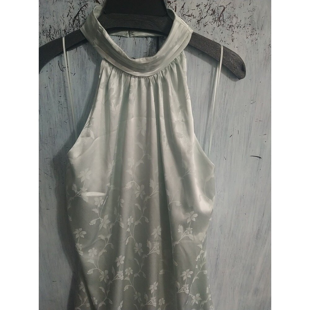 Badgley Mischka  Sleeveless dress Nwt Size 14 Green Boho Feminine Cottage Core - Picture 5 of 12